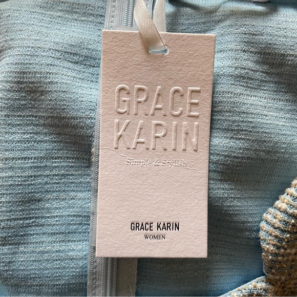 Grace Karin Vintage Inspired Tweed Defined Waist Hips-Wrapped Dress - Size M - Picture 2 of 12